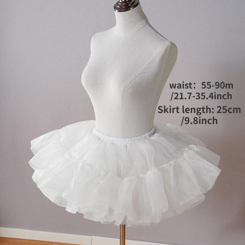 Women's 6-Layer Soft Polyester Sheer Tulle Tiered Petticoat Tutu - Voluminous Underskirt for Dresses, Casual Skirt, Fashion Accessory, Tiered Skirt