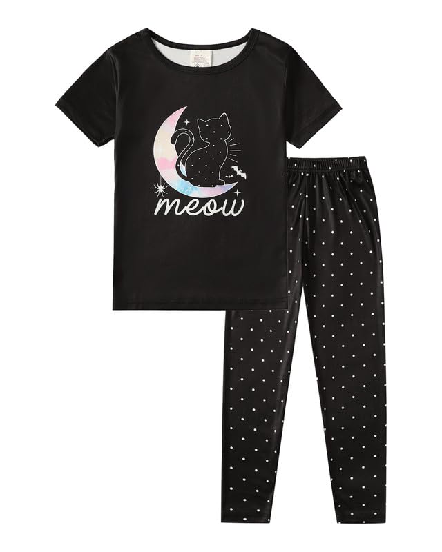 MyFav Children Girl Pajamas Set Soft Comfy Sleepwear Pajamas Size 4 to 14 Years