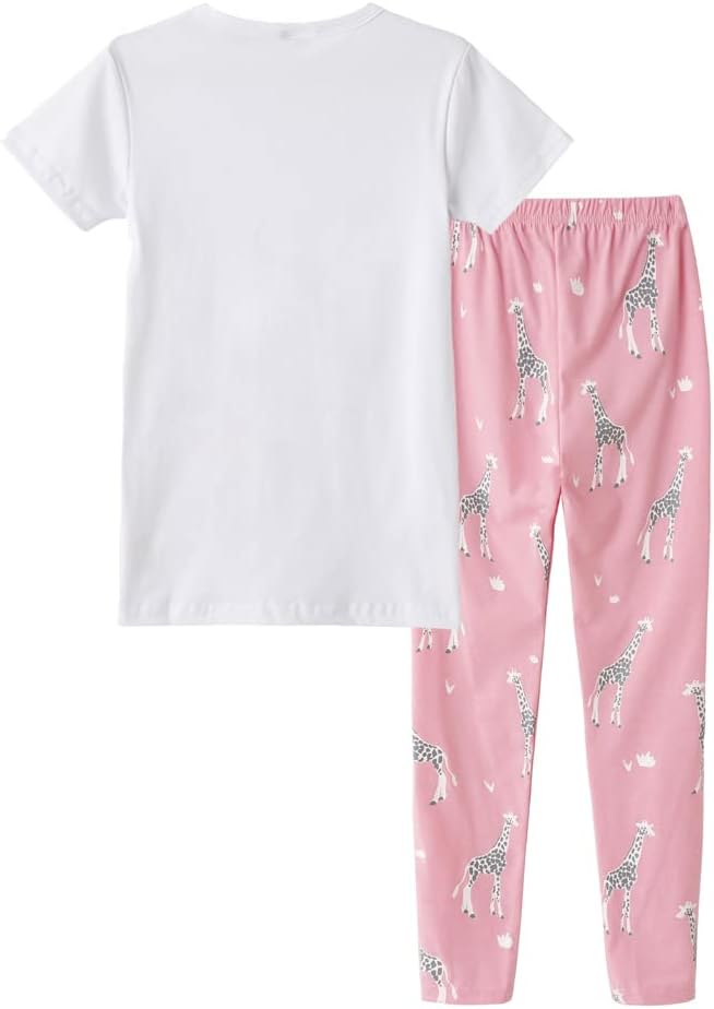 MyFav Children Girl Pajamas Set Soft Comfy Sleepwear Pajamas Size 4 to 14 Years