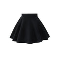 Girls Solid Skater Skirt High Waist Flared A-Line Mini Casual Skirt