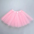 Girl Elastic Ballet Dancewear Tutus Mini Skirt For Birthday Party Dance 3 Layer Tulle Tutu Skirt for Kids Princess 2-8Y Girls