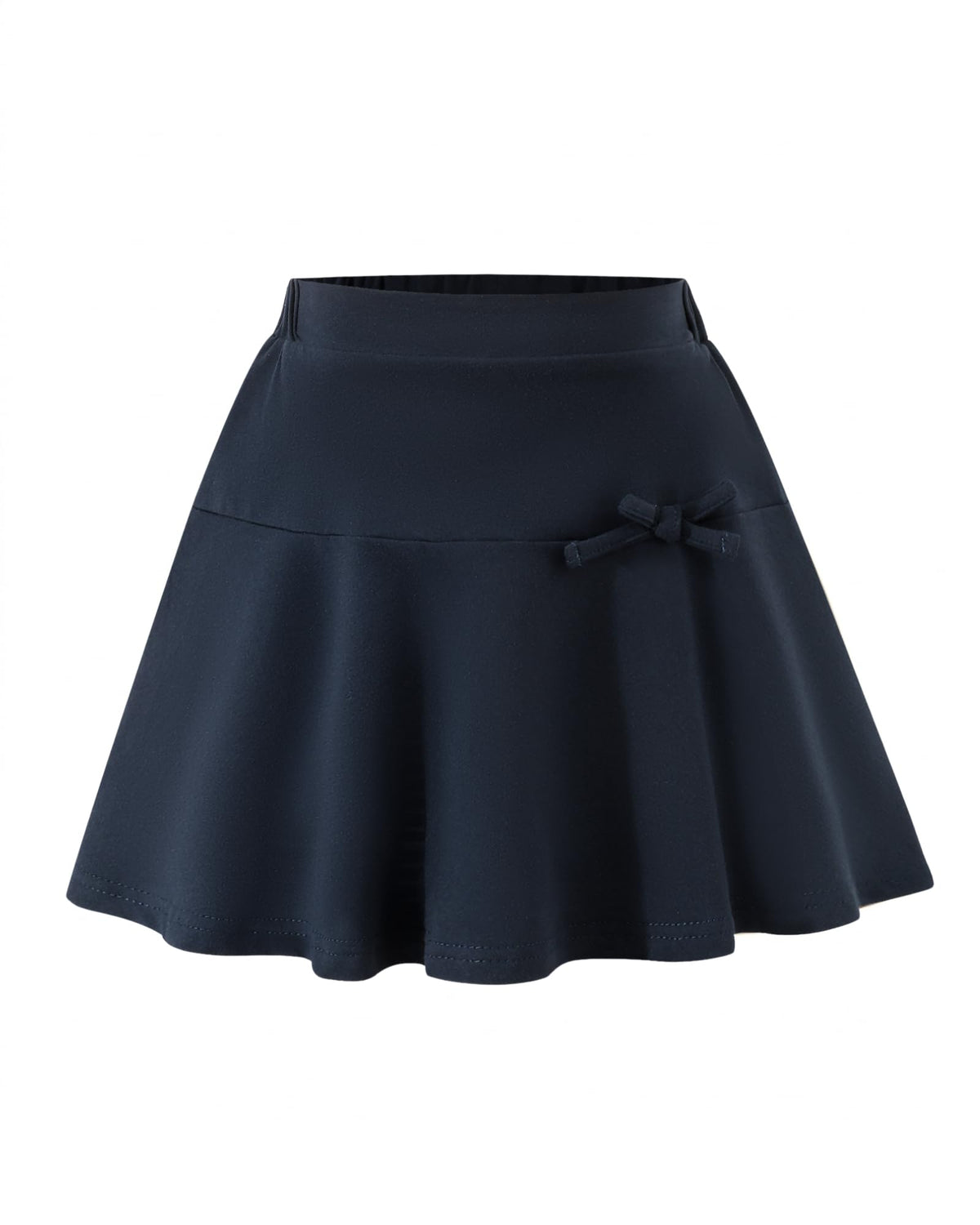 Girls School Uniform Skirts: High Elastic Waist Mini Pleated Skirt Casual Stretch Skater Skort for Girls 4-9 Years