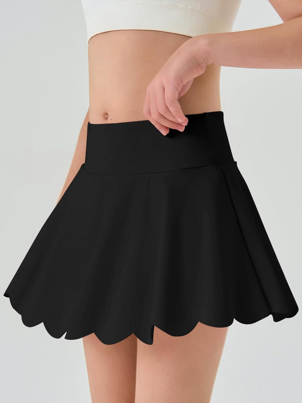 Haloumoning Girls Skorts Flowy Athletic Shorts Kids Tennis Golf Skirts