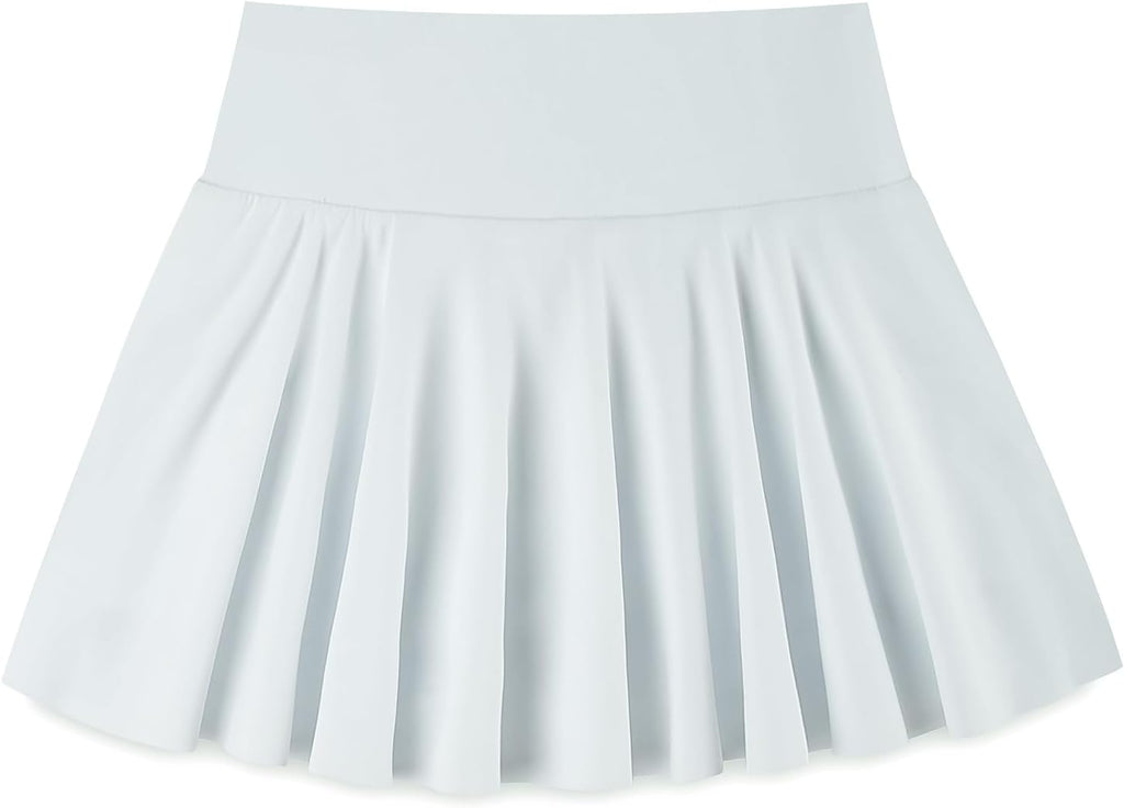 Girls Tennis Skirts Pleated Athletic Skirt for Kids 7-14 Years