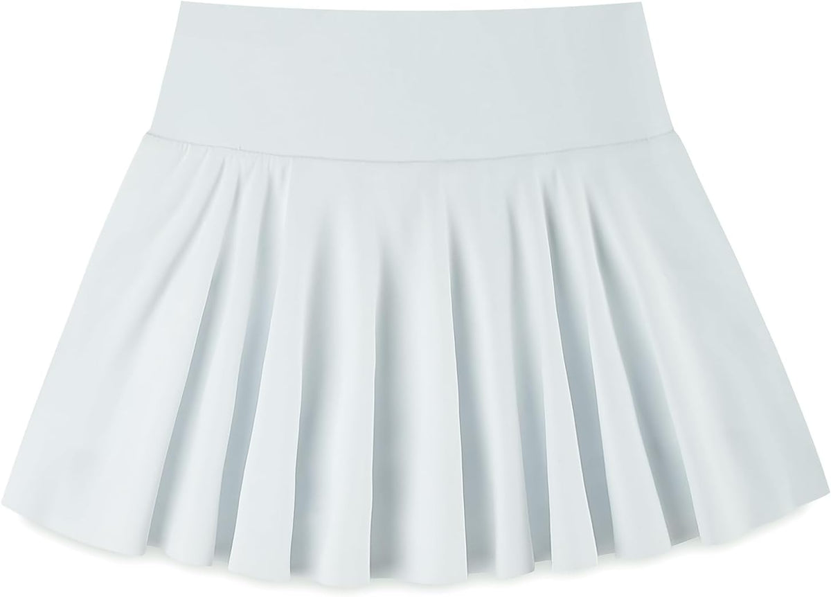 Girls Tennis Skirts Pleated Athletic Skirt for Kids 7-14 Years