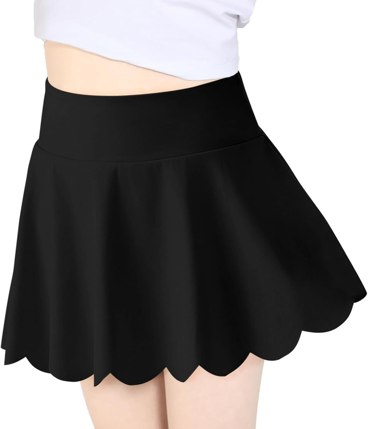 Haloumoning Girls Skorts Flowy Athletic Shorts Kids Tennis Golf Skirts