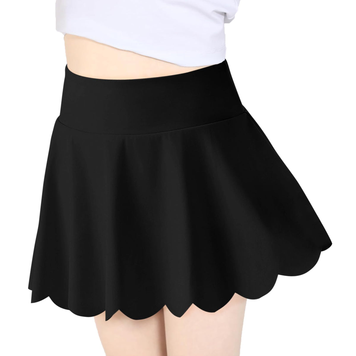 Haloumoning Girls Skorts Flowy Athletic Shorts Kids Tennis Golf Skirts