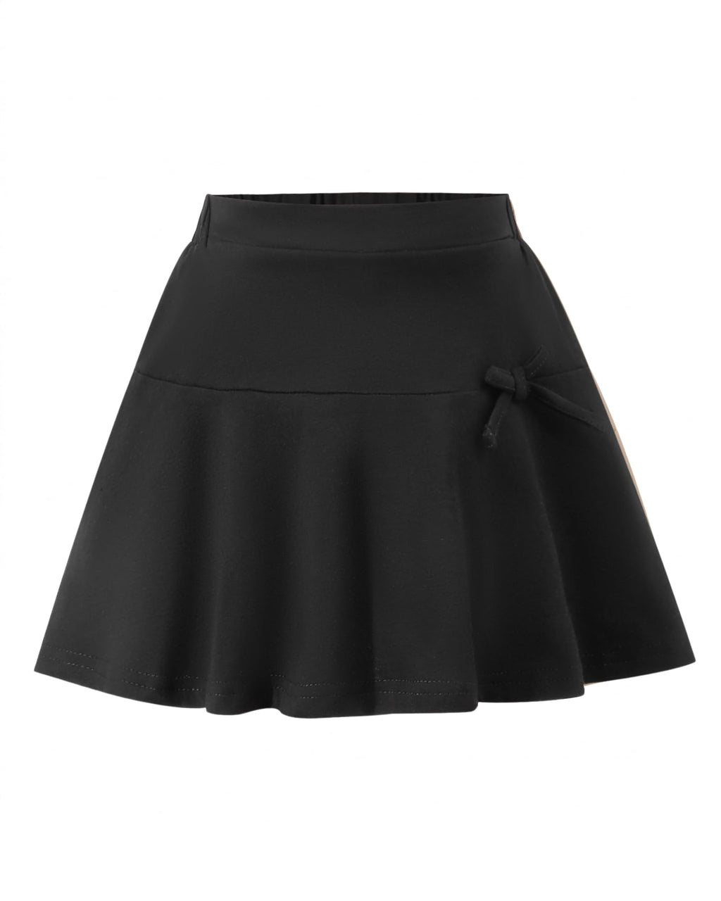 Girls School Uniform Skirts: High Elastic Waist Mini Pleated Skirt Casual Stretch Skater Skort for Girls 4-9 Years