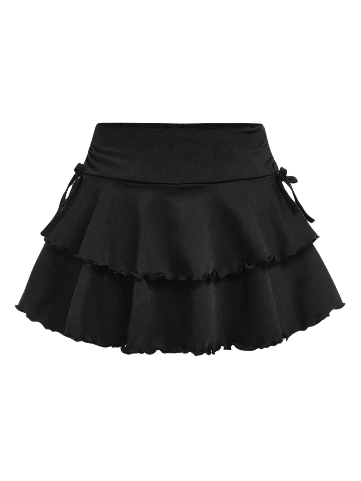 SOLY HUX Girl's Cute Mini Skirt with Built-in Shorts