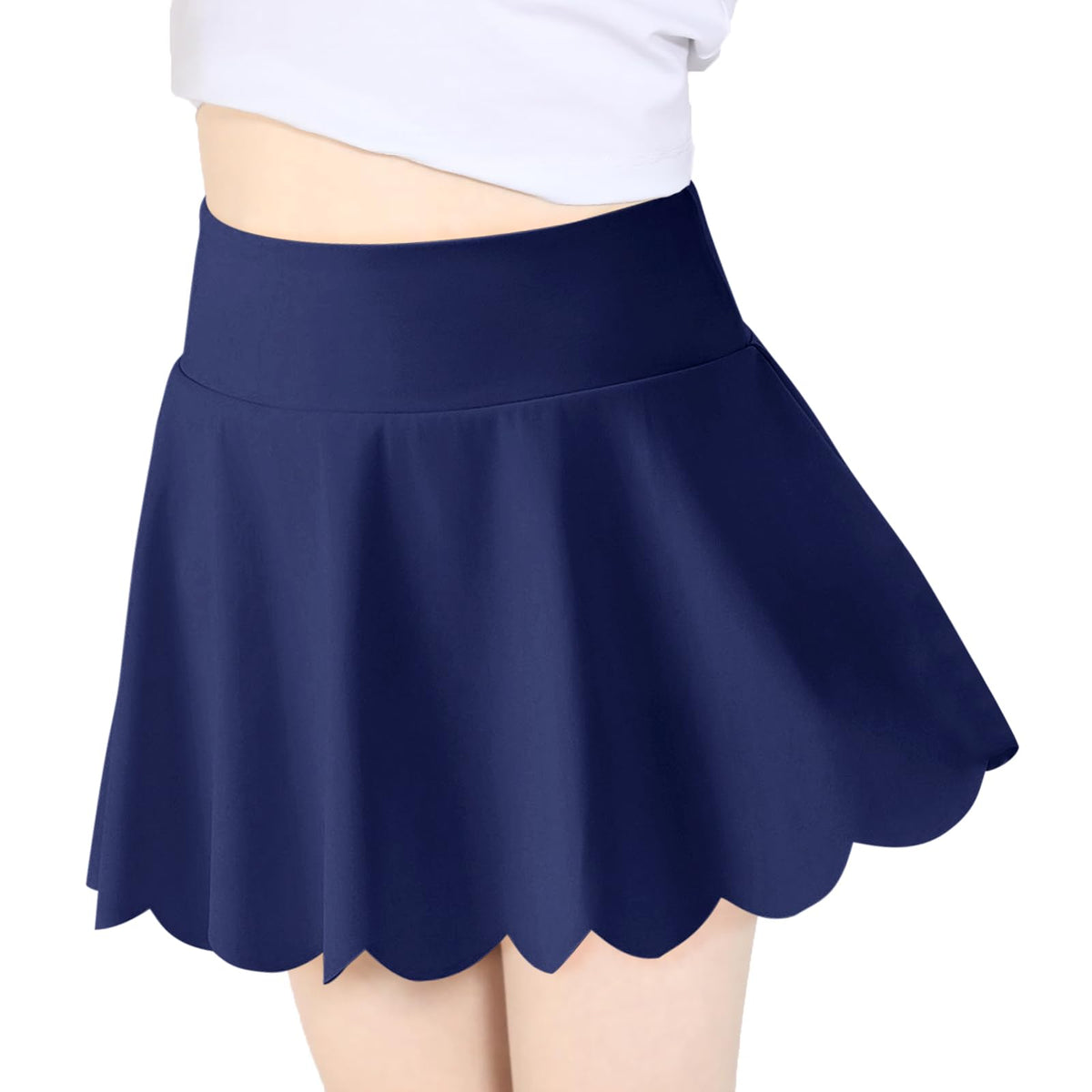 Haloumoning Girls Skorts Flowy Athletic Shorts Kids Tennis Golf Skirts