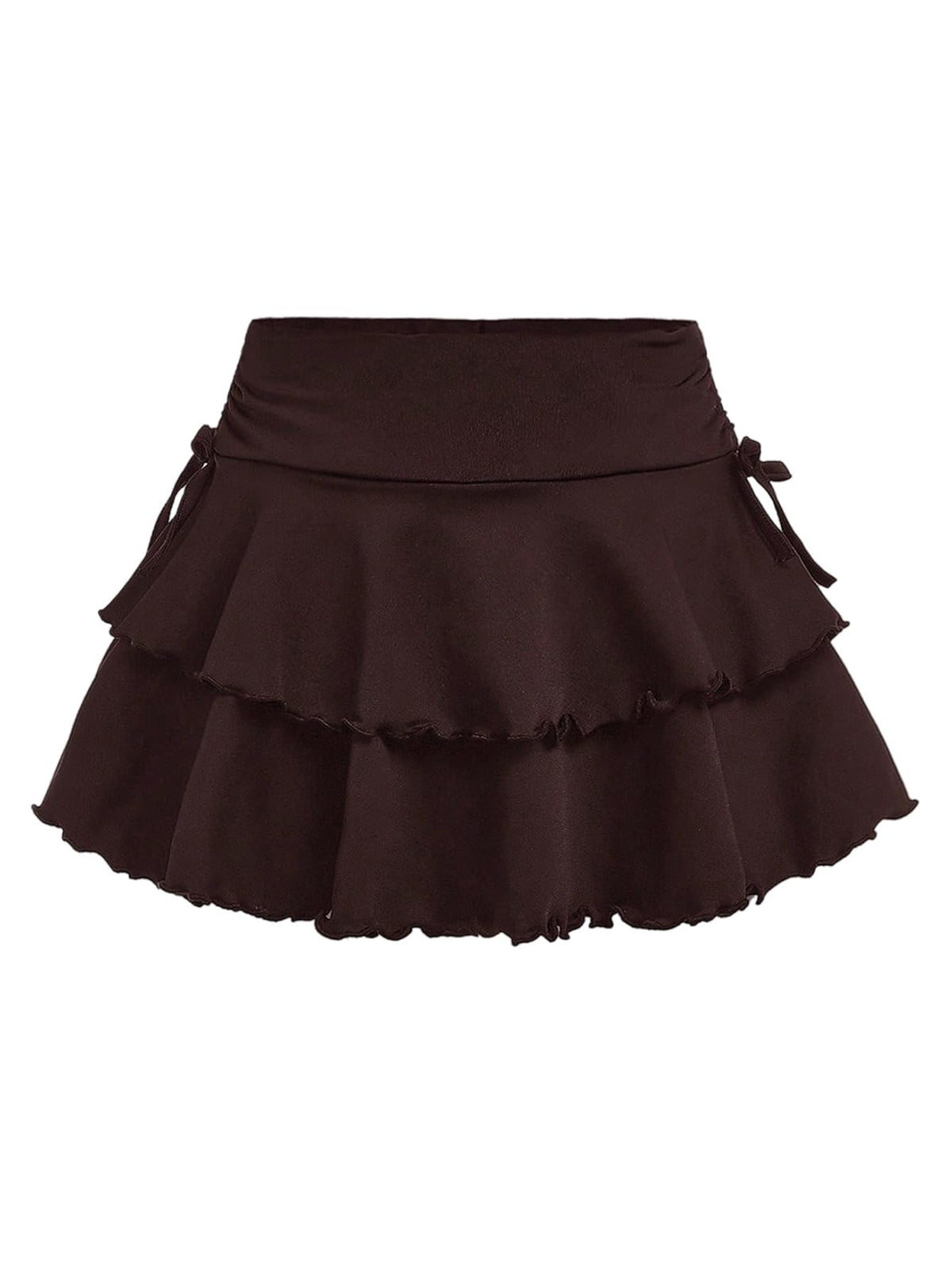 SOLY HUX Girl's Cute Mini Skirt with Built-in Shorts