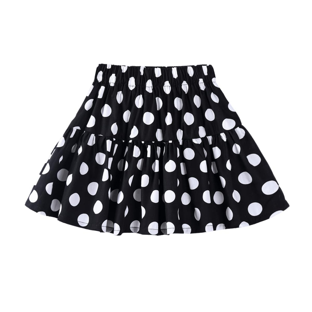 Girls and Toddlers Skirts Floral & Plaid Mini Skirt with Built-in Shorts