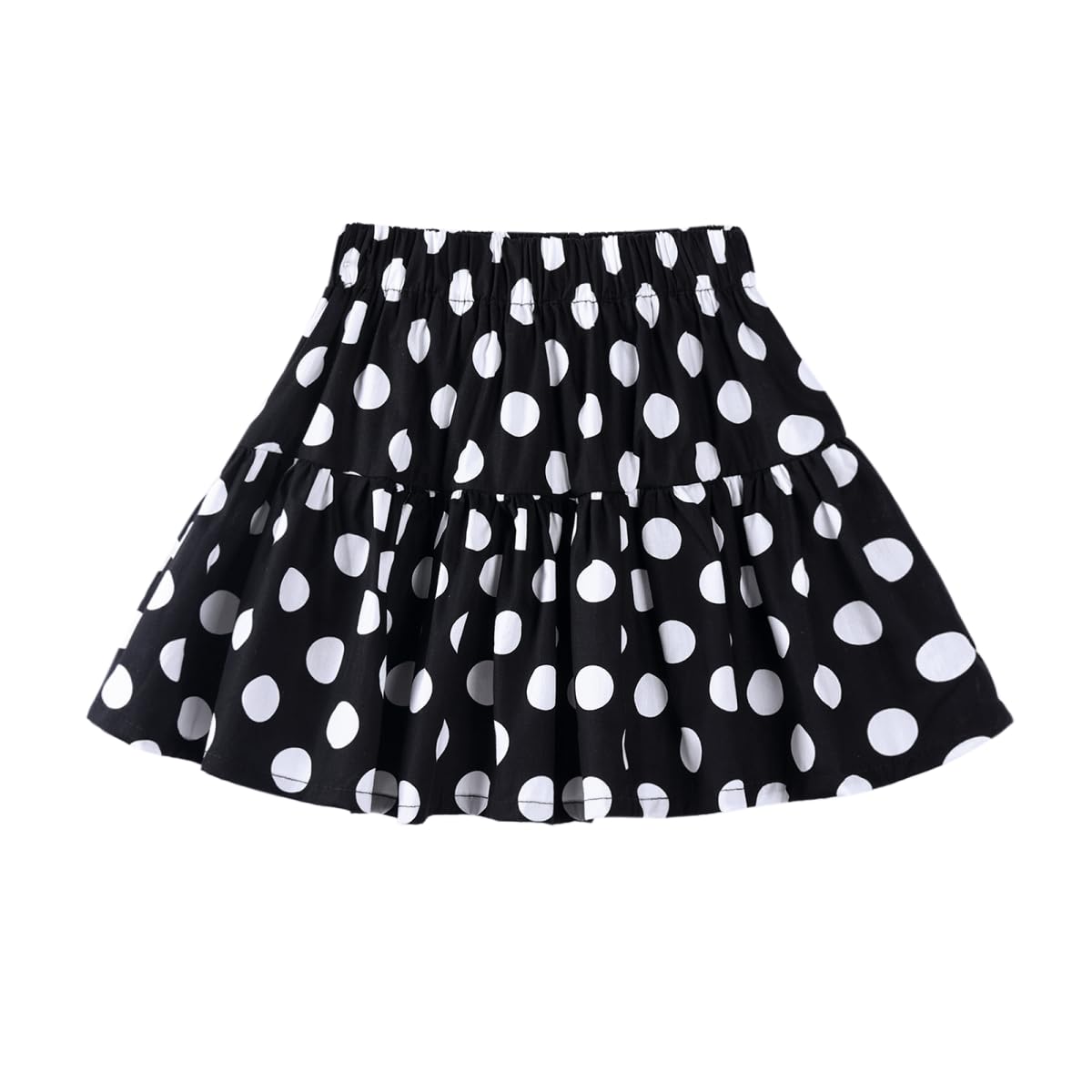 Girls and Toddlers Skirts Floral & Plaid Mini Skirt with Built-in Shorts