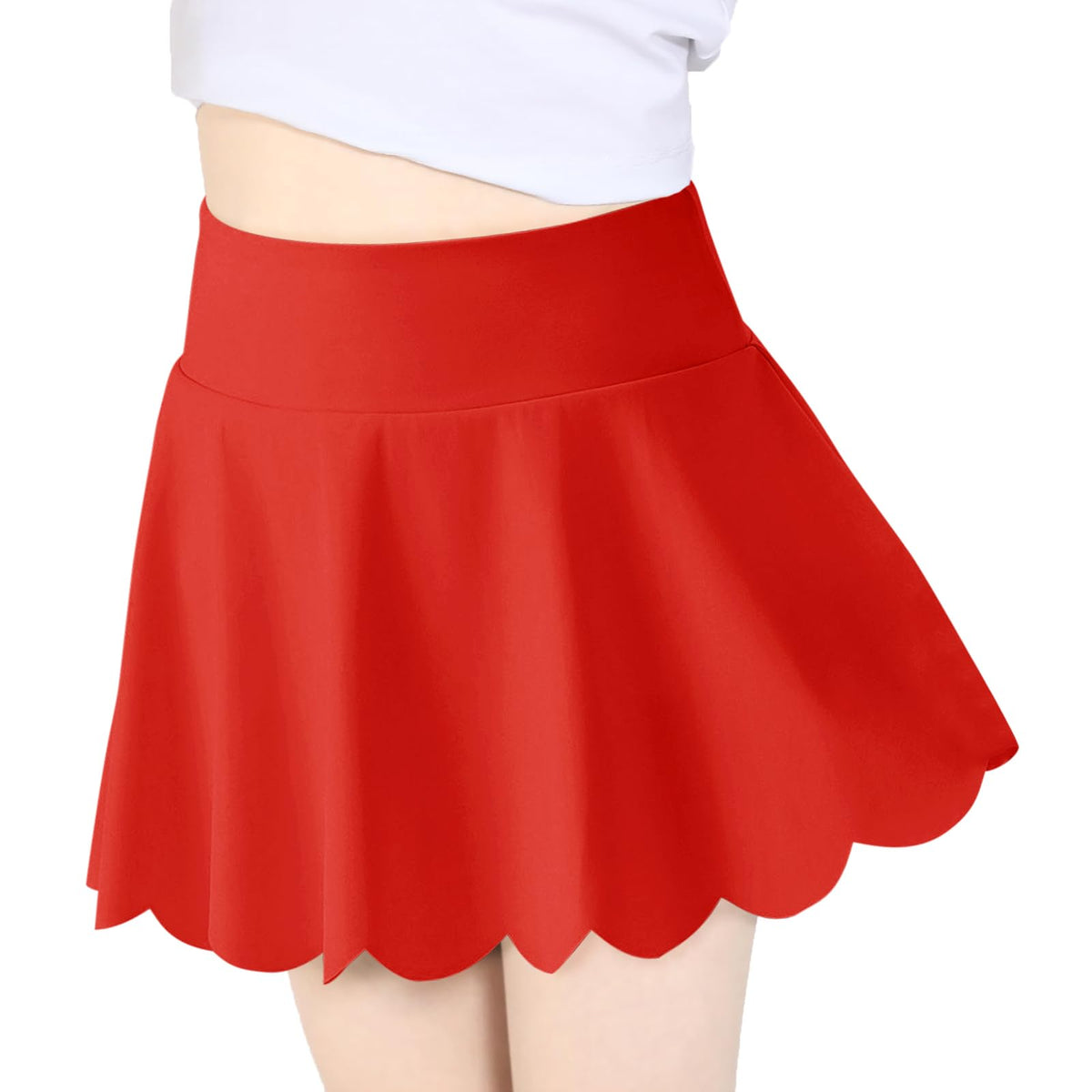 Haloumoning Girls Skorts Flowy Athletic Shorts Kids Tennis Golf Skirts