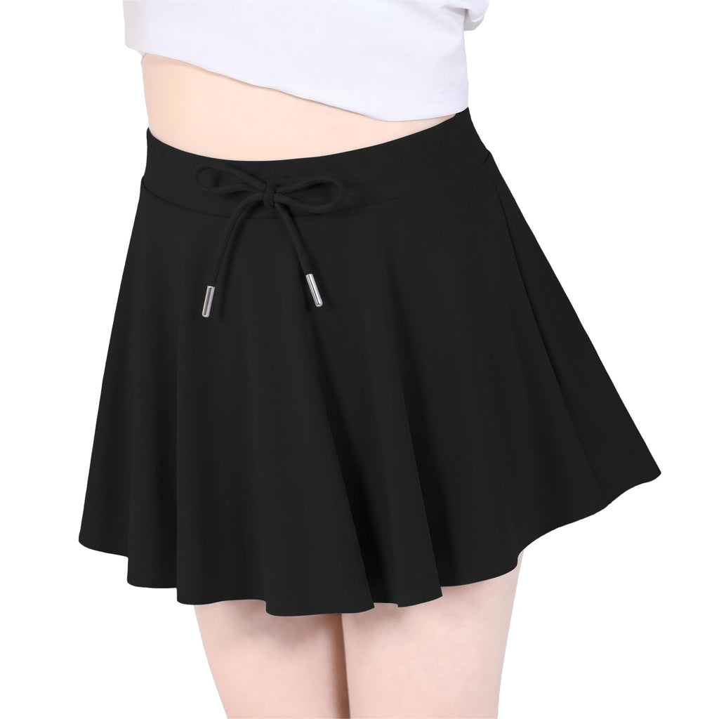 Girls Tennis Skirt Athletic Skort Butterfly Flowy Skorts for Kids Shorts with Pocket