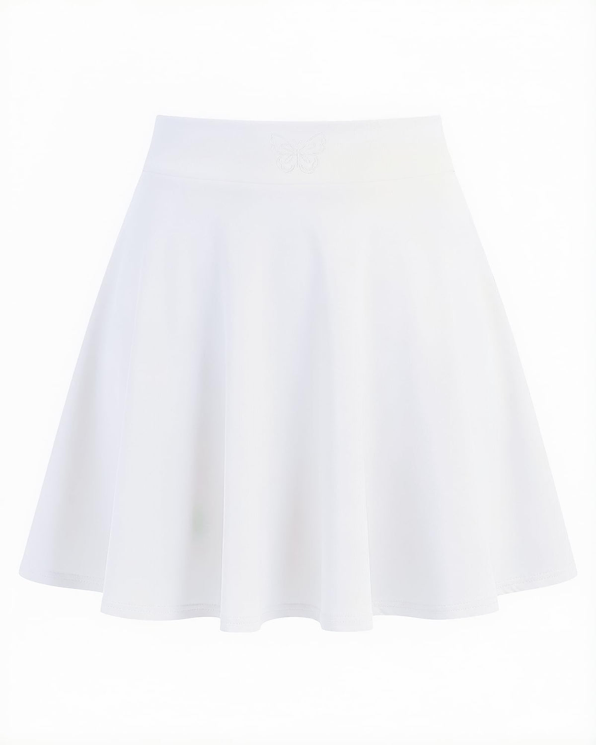 Little Girls Skirts Athletic Uniform Skirts Built in Shorts Casual Mini Skorts for Kids with Pockets