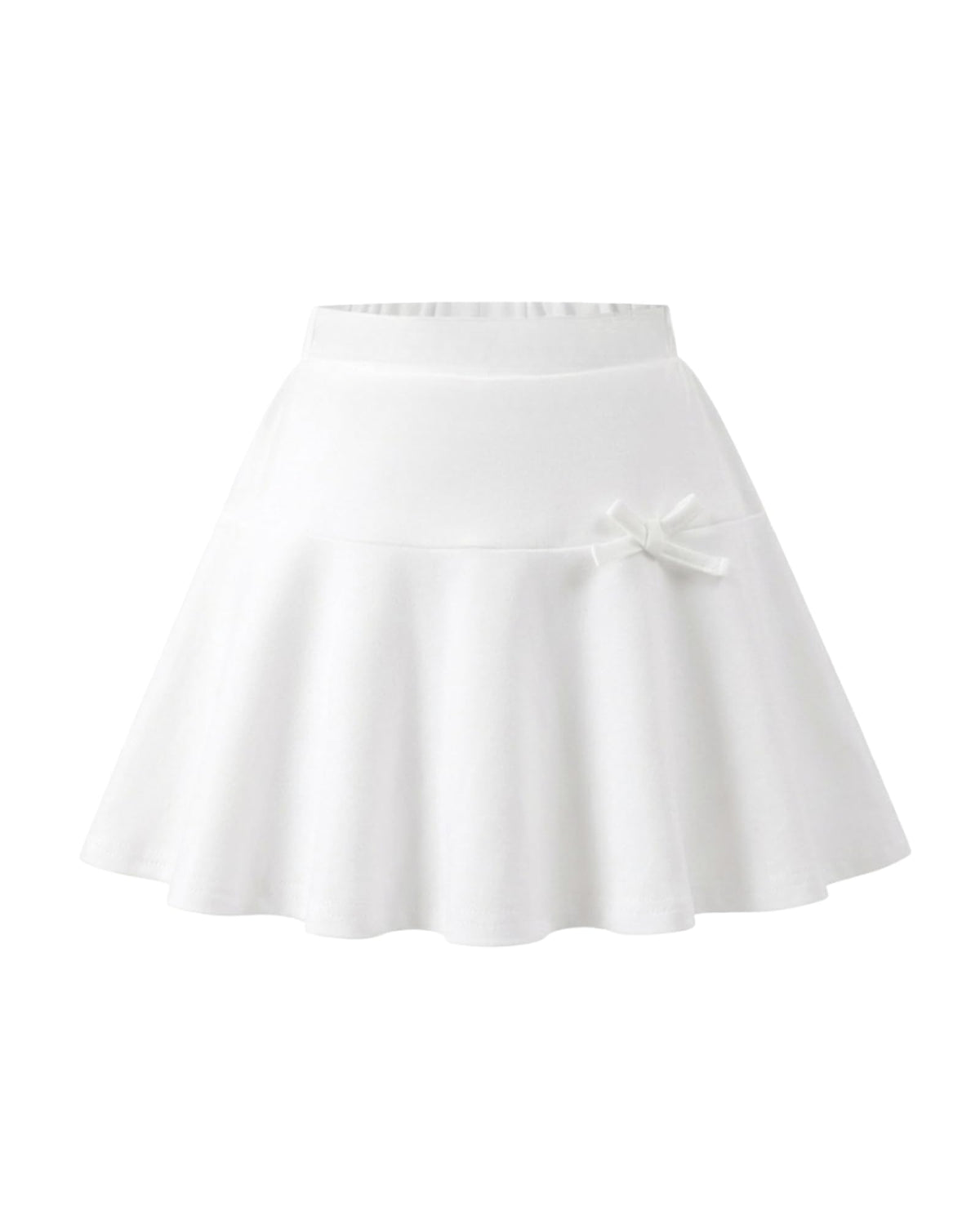 Girls School Uniform Skirts: High Elastic Waist Mini Pleated Skirt Casual Stretch Skater Skort for Girls 4-9 Years