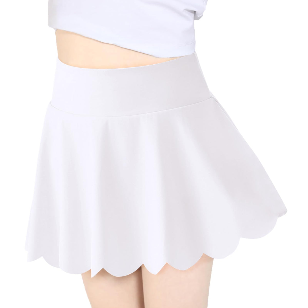 Haloumoning Girls Skorts Flowy Athletic Shorts Kids Tennis Golf Skirts