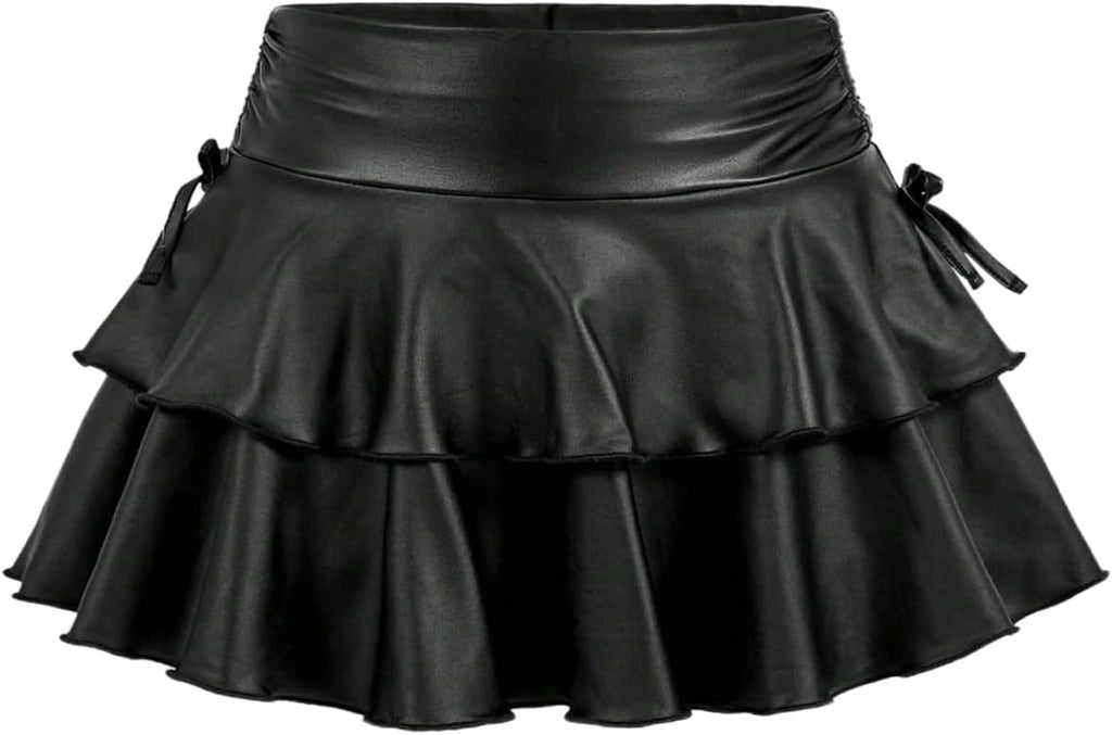 SOLY HUX Girl's Cute Mini Skirt with Built-in Shorts
