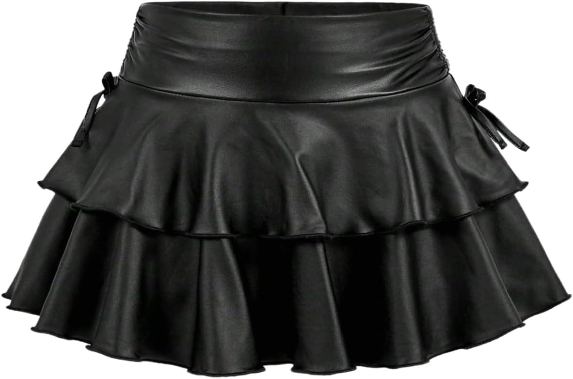 SOLY HUX Girl's Cute Mini Skirt with Built-in Shorts