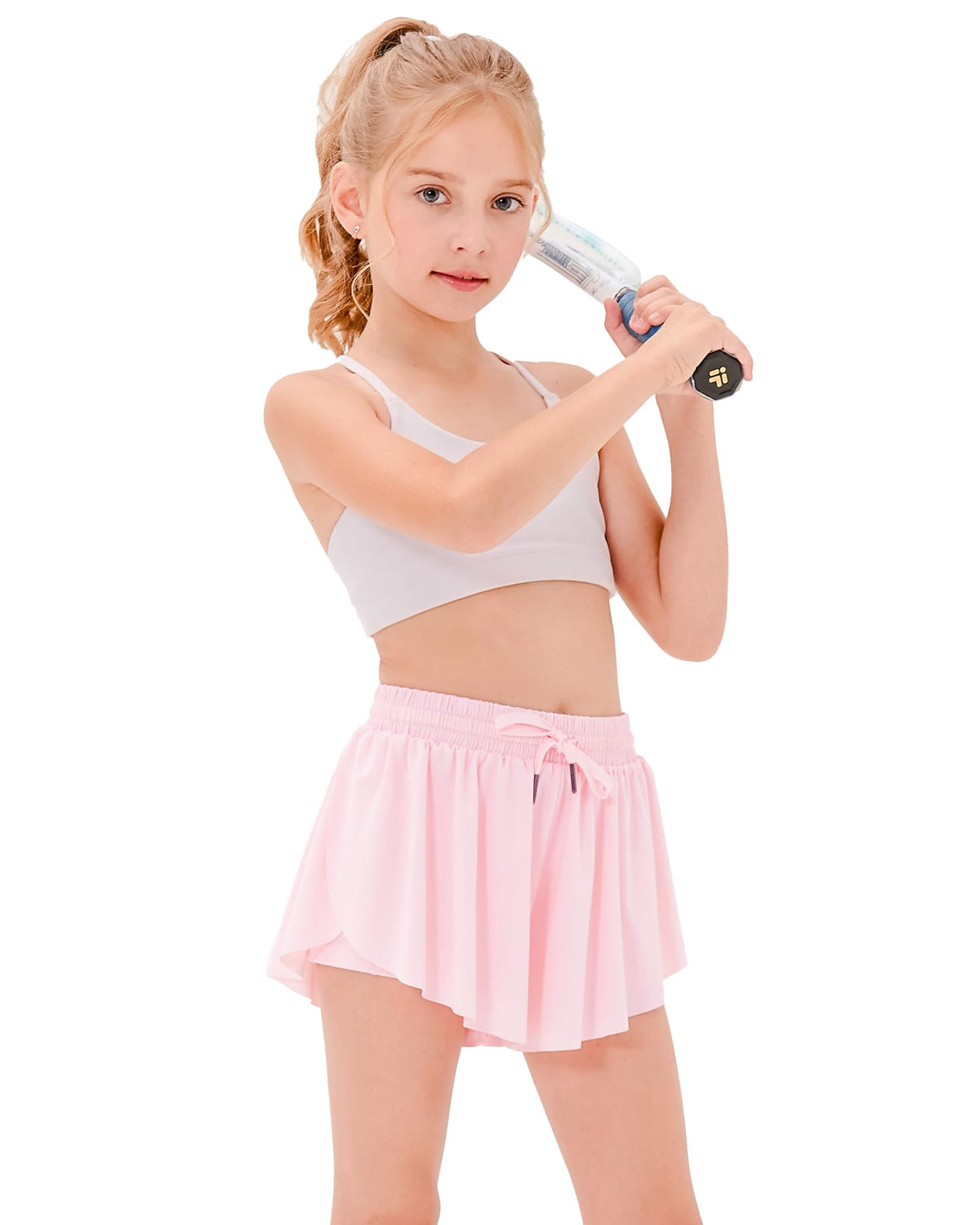 Stelle Girls Butterfly Shorts with Pockets Athletic Running Sports Skirt