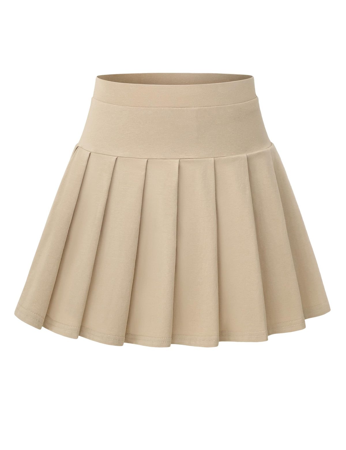 Girls Uniform Skirts with Built-in Shorts & Pockets