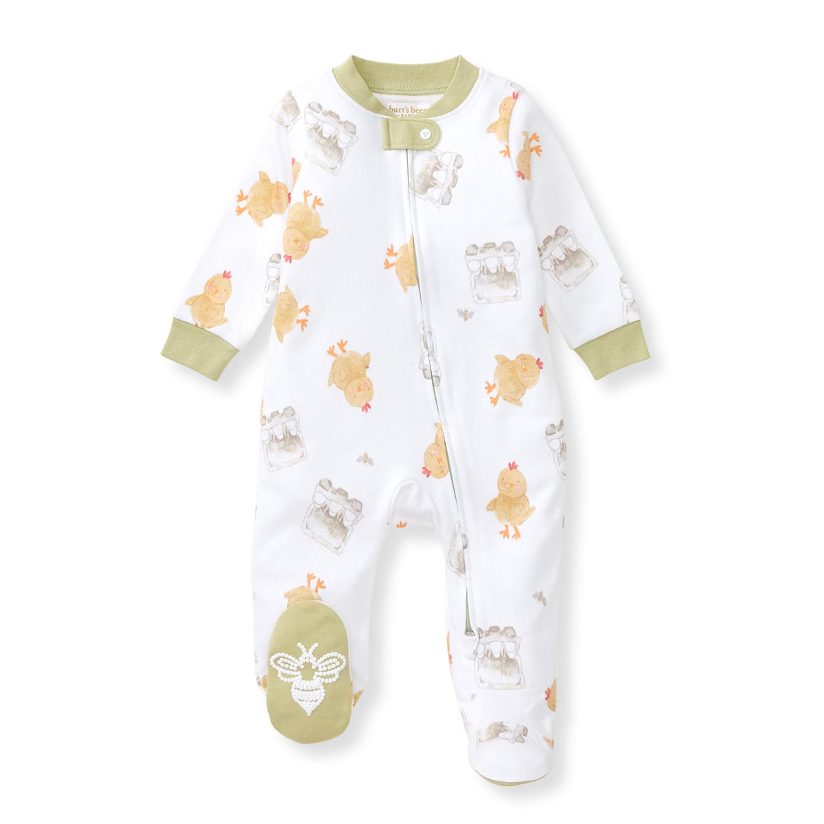 Burt's Bees Baby Boys Footless Pajamas, Sleep and Play Loose Fit, 100% Organic Cotton Soft One-piece PJs, Sizes NB to 6-9 Months