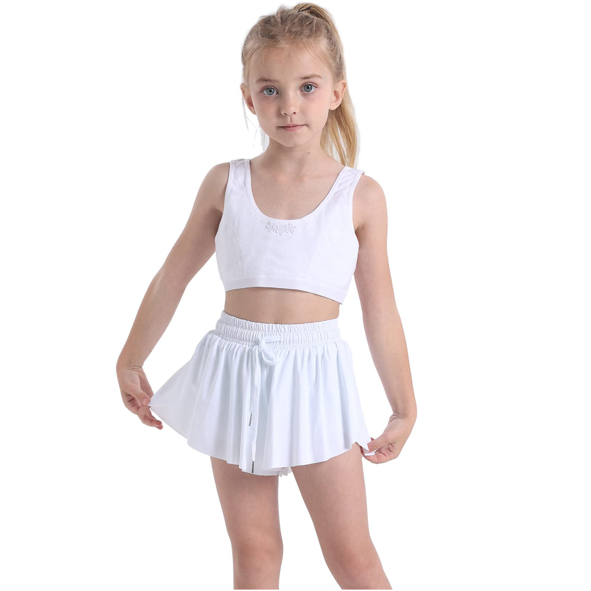 3 Pack Butterfly Flowy Shorts Skirts for Girls Tennis Cheer Stuff Athletic Preppy Running Sports Skirt for Teen Girls