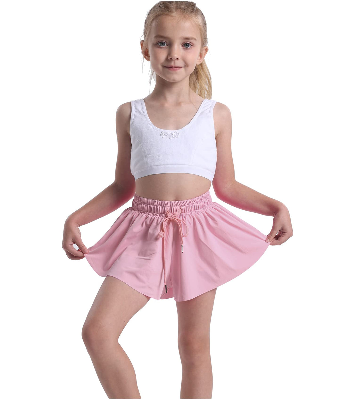 3 Pack Butterfly Flowy Shorts Skirts for Girls Tennis Cheer Stuff Athletic Preppy Running Sports Skirt for Teen Girls