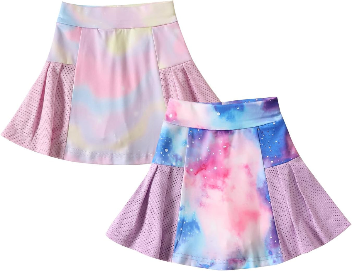 Neutocd Girls Tennis Skirt Skorts for Girls High Waisted Athletic Pleated Skirts with Shorts for Golf Pickleball Running