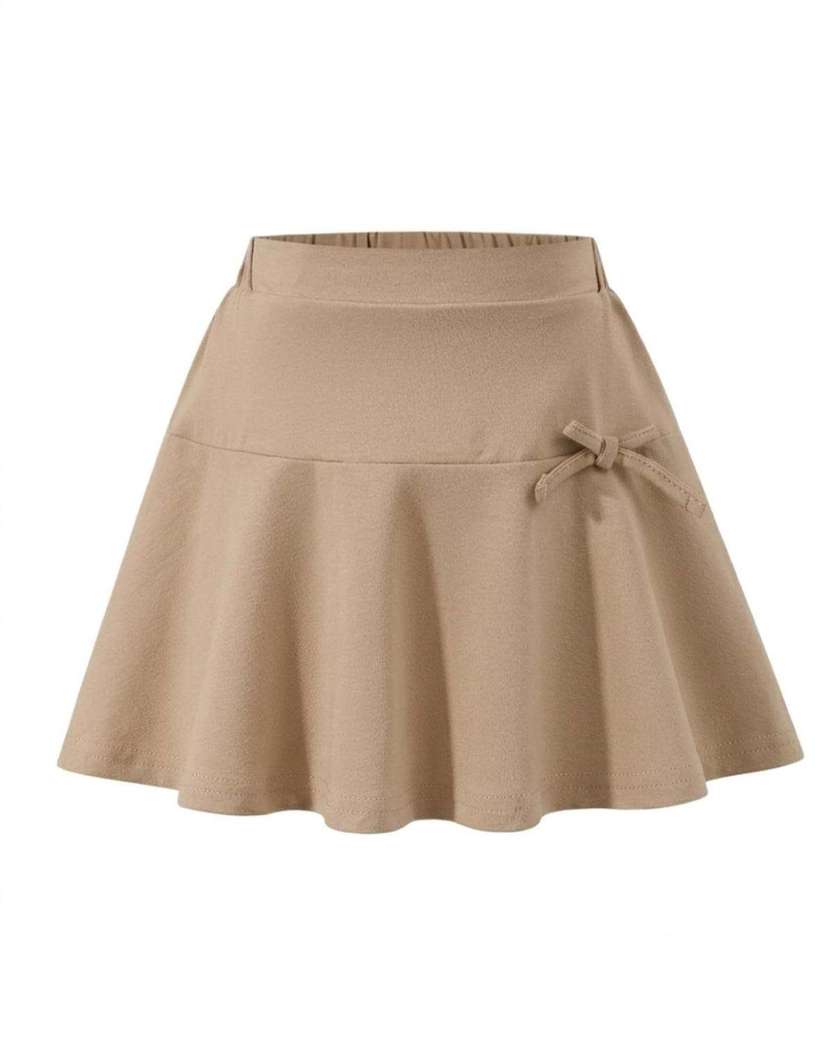 Girls School Uniform Skirts: High Elastic Waist Mini Pleated Skirt Casual Stretch Skater Skort for Girls 4-9 Years