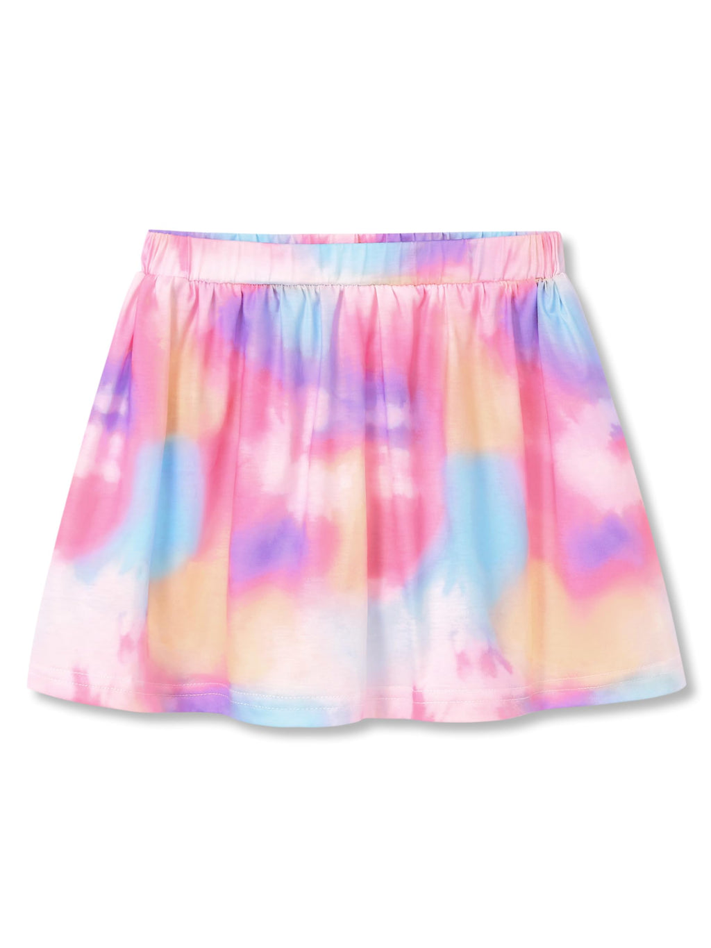 Girls Trendy Skirt-Skort Vibrant Print Built-in Shorts Size 6-16