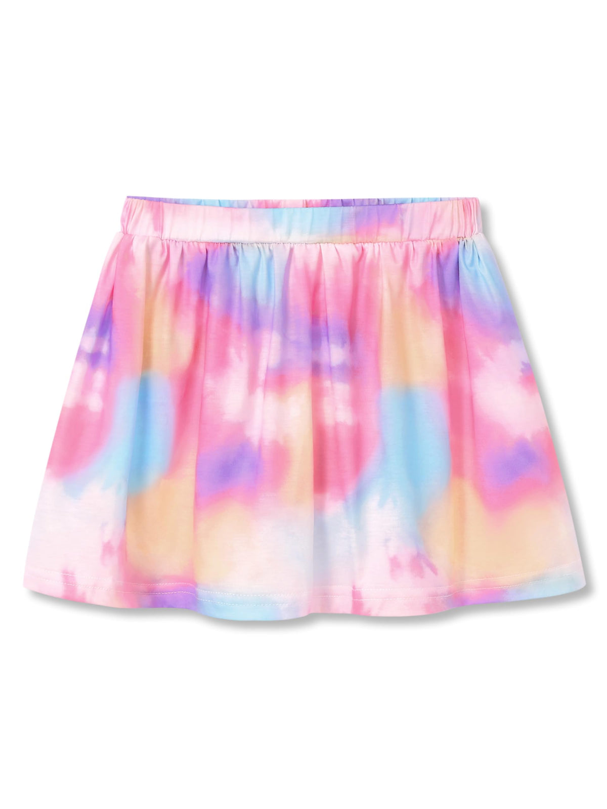 Girls Trendy Skirt-Skort Vibrant Print Built-in Shorts Size 6-16
