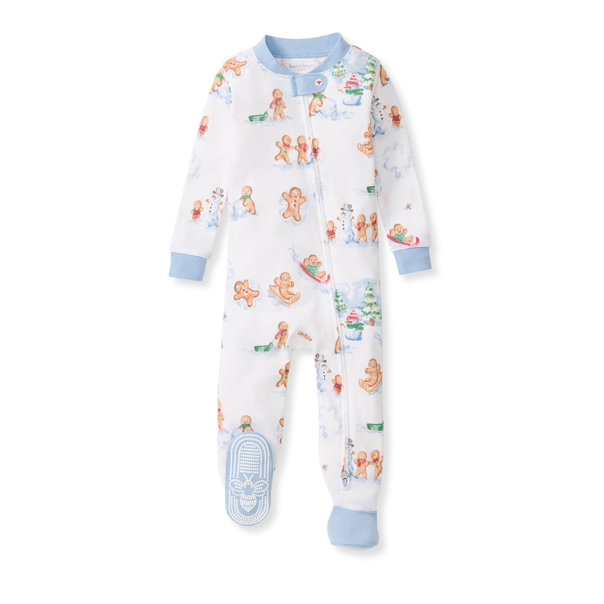 Burt's Bees Baby Boys Footless Pajamas, Sleep and Play Loose Fit, 100% Organic Cotton Soft One-piece PJs, Sizes NB to 6-9 Months