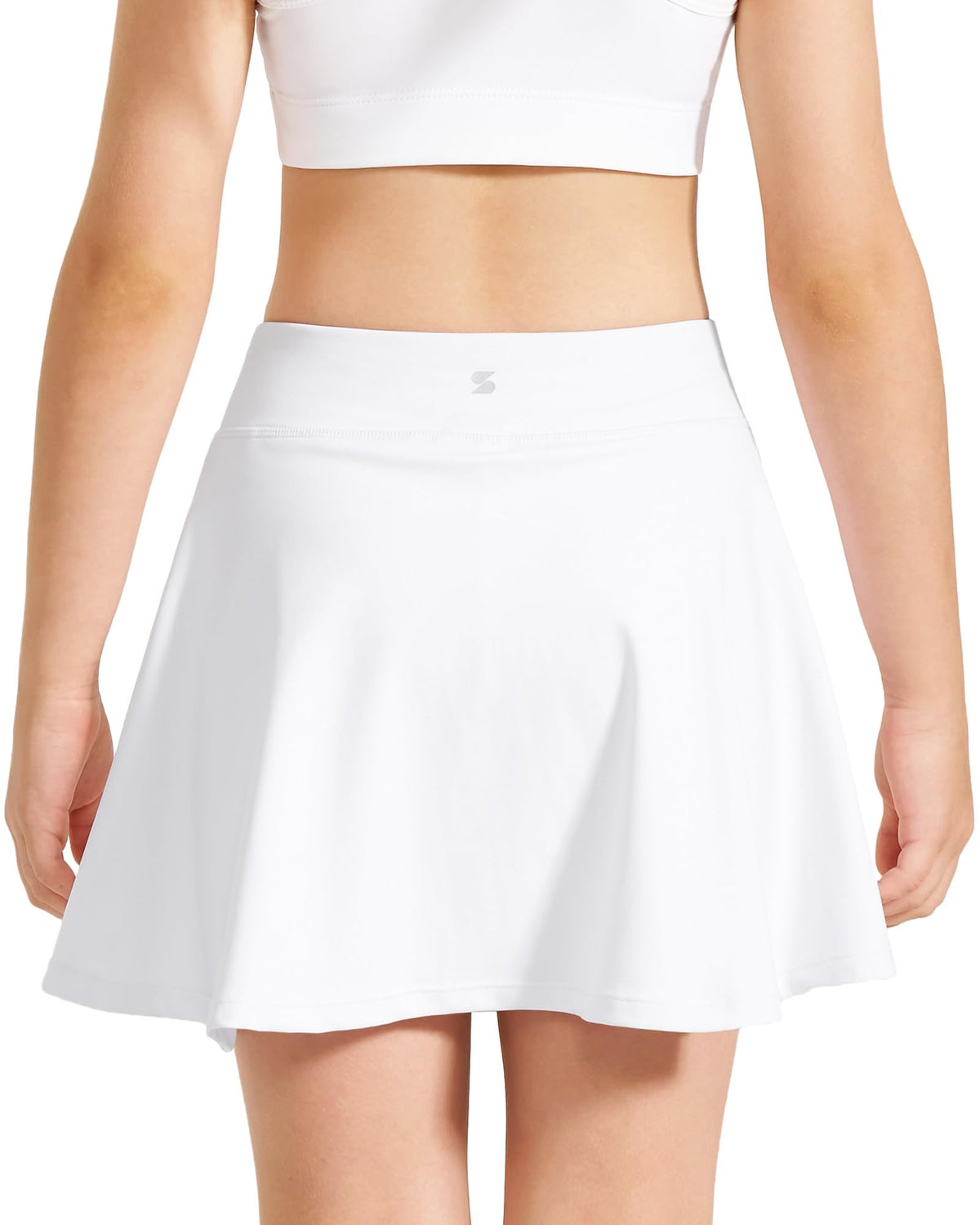 Stelle Girls A-Line Tennis Skort with Built-in Shorts for Sports Play