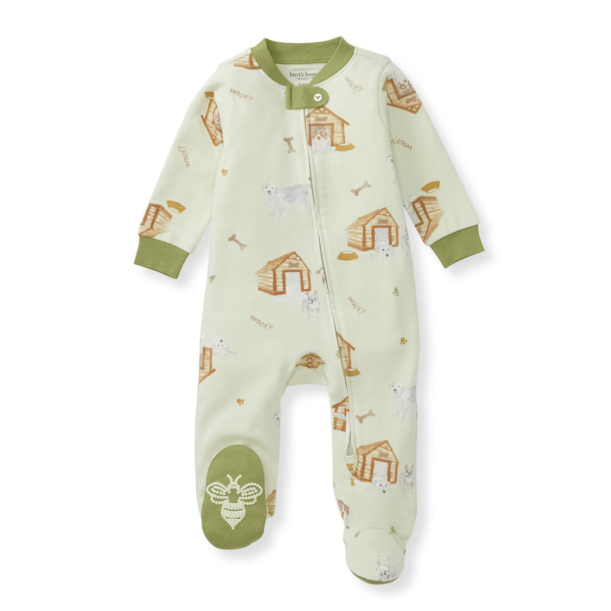 Burt's Bees Baby Boys Footless Pajamas, Sleep and Play Loose Fit, 100% Organic Cotton Soft One-piece PJs, Sizes NB to 6-9 Months