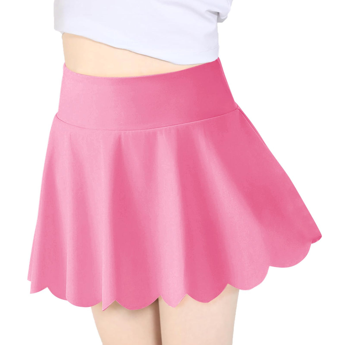 Haloumoning Girls Skorts Flowy Athletic Shorts Kids Tennis Golf Skirts
