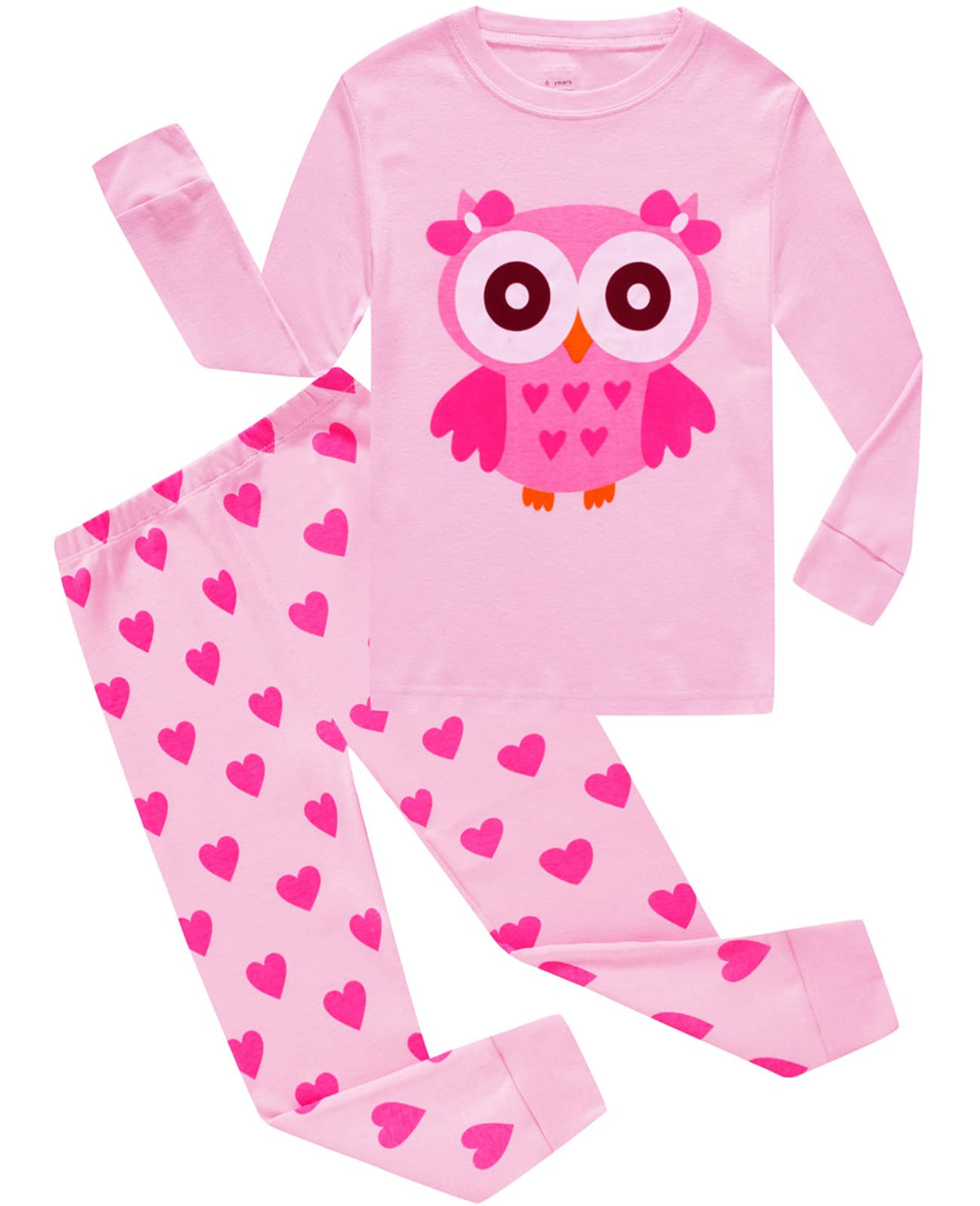 Dolphin&Fish Girls Cotton Pajamas Toddler 2 Pieces Pjs Kids Sleepwear Clothes Long sleeve Sets