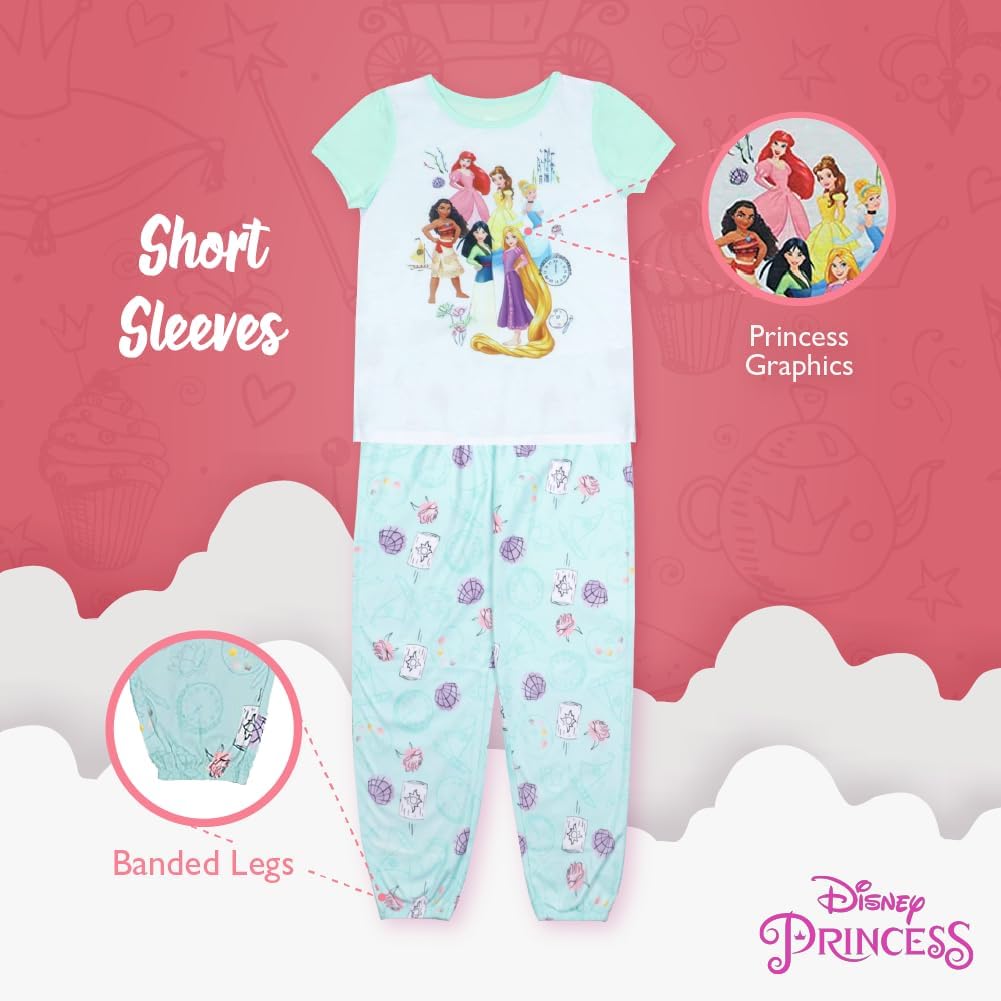 MINNIE Disney Girls Mouse 4-Piece Cotton Pajama Set