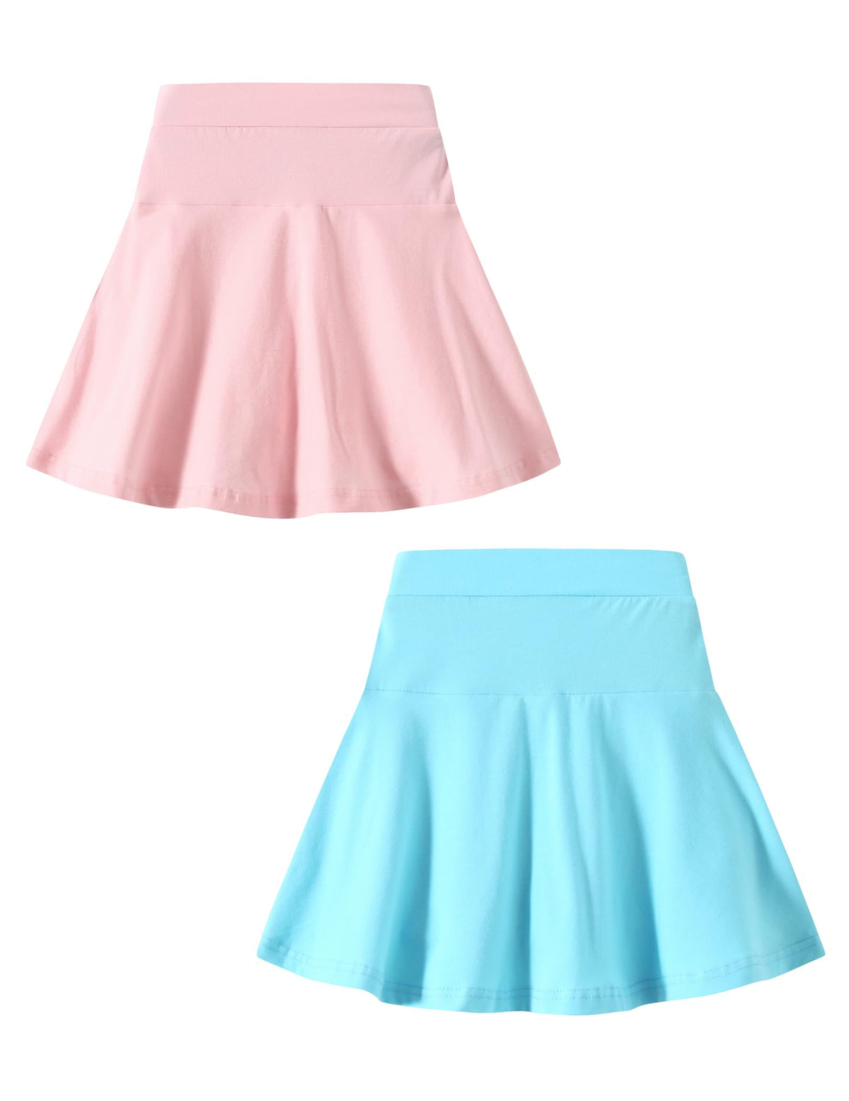 A-line Skirts for Girls Kids Ruffle Tennis Skort with Built-in Shorts