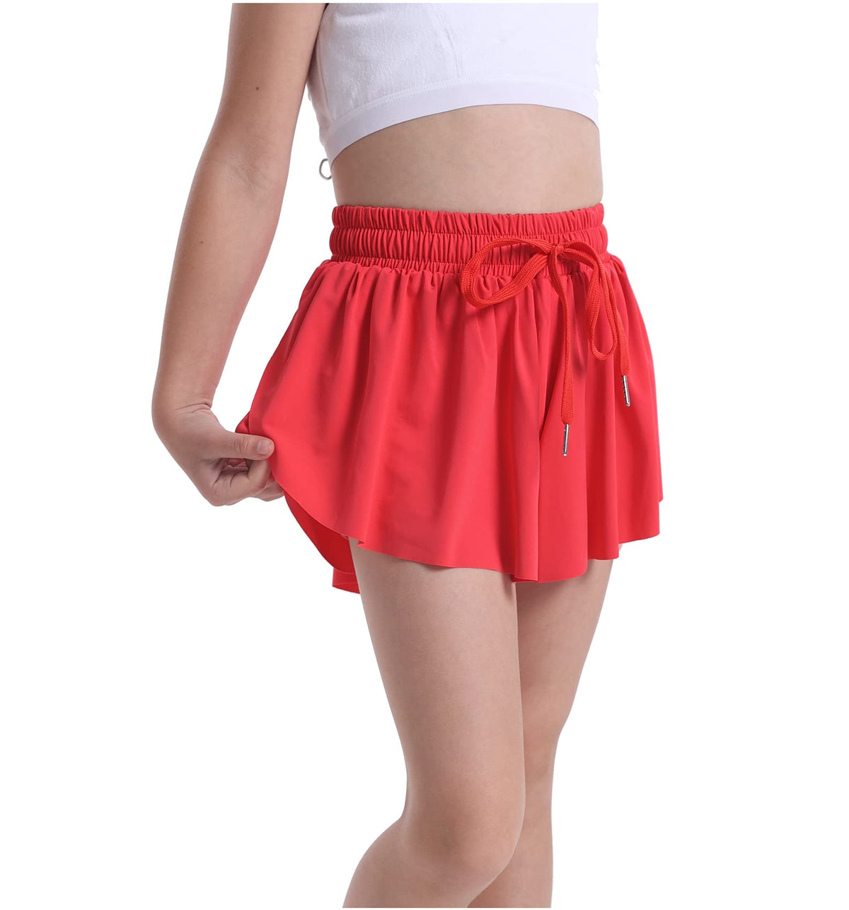 3 Pack Butterfly Flowy Shorts Skirts for Girls Tennis Cheer Stuff Athletic Preppy Running Sports Skirt for Teen Girls
