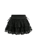SOLY HUX Girl's Cute Mini Skirt with Built-in Shorts