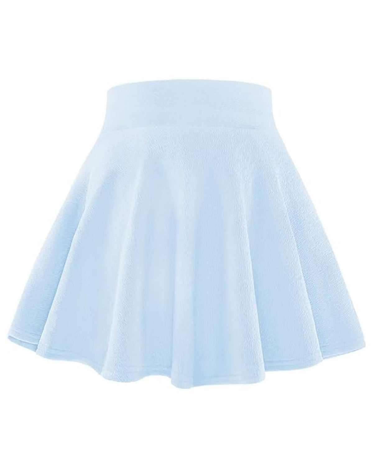 BOOPH Kids Girls Skirt Casual Mini Plain Flare Pleated Uniform Skirts
