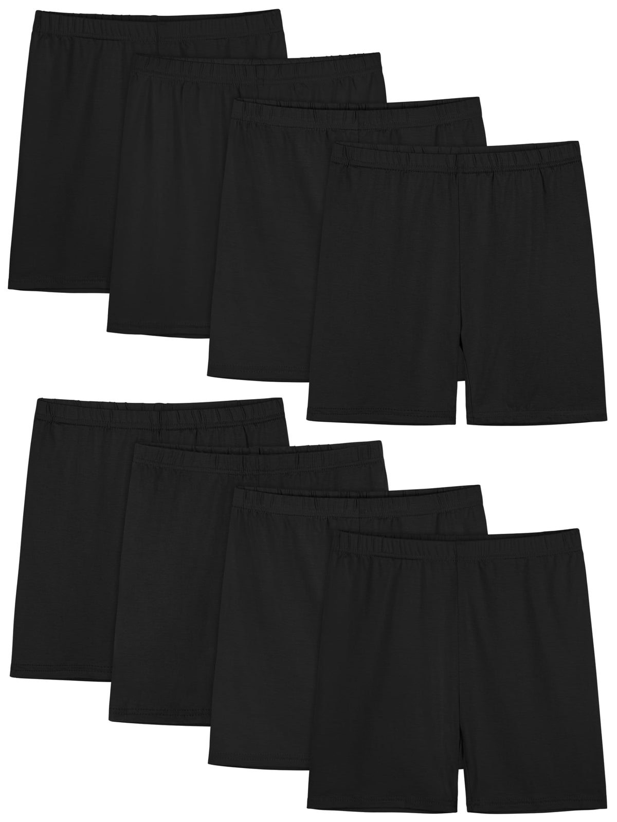 8 Pack Girls Shorts Bike Shorts Toddler Cartwheel Dance Under Dress Clothes