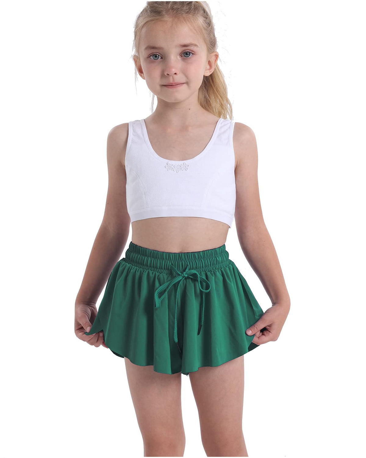 3 Pack Butterfly Flowy Shorts Skirts for Girls Tennis Cheer Stuff Athletic Preppy Running Sports Skirt for Teen Girls