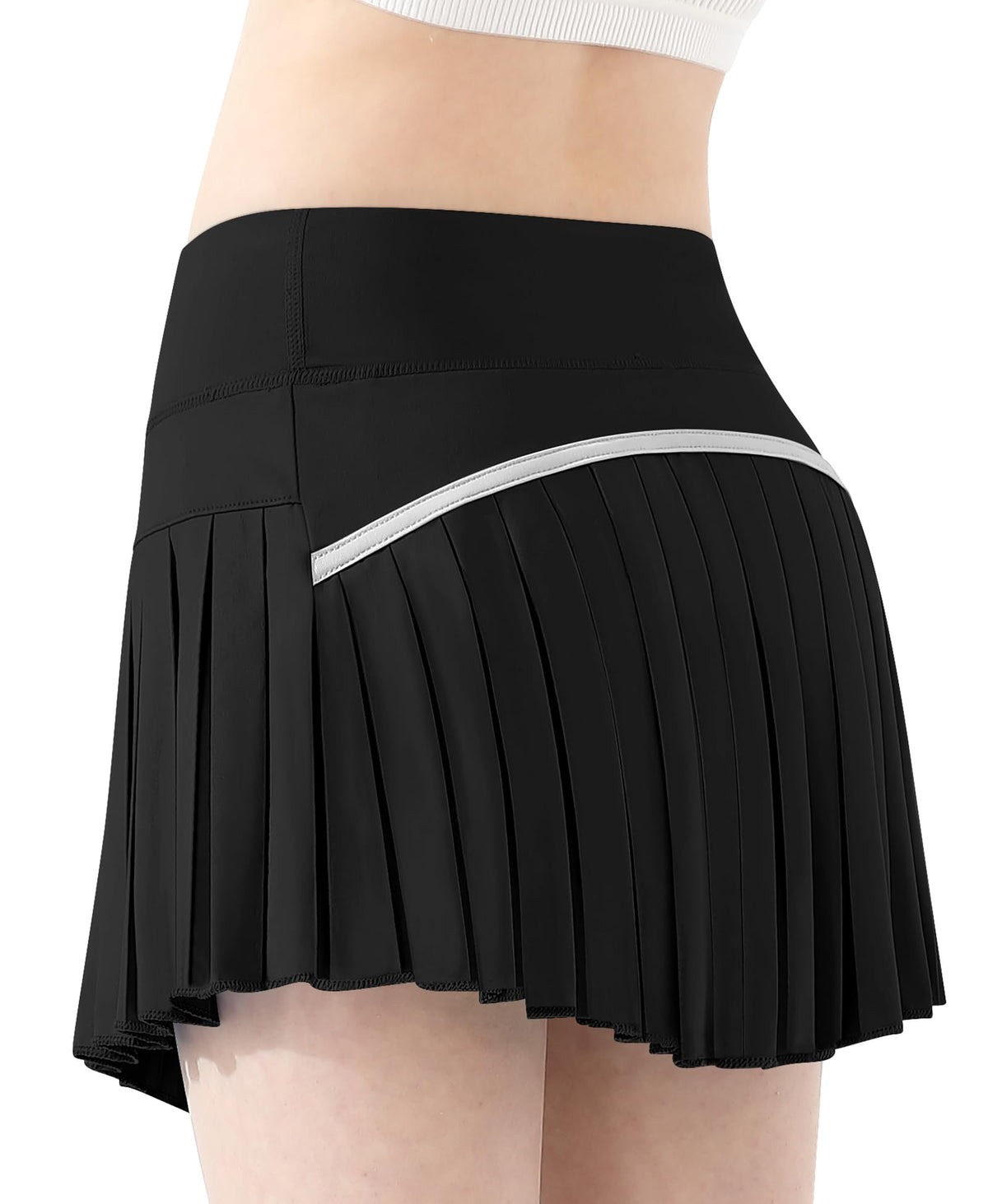 QooNoo Girls Skorts for Kids Tennis Skirts with Pockets