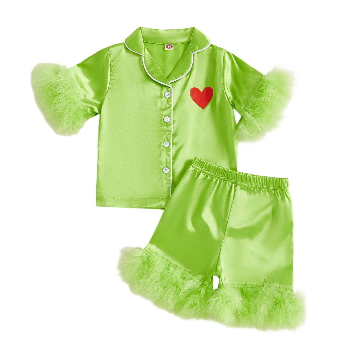 1-6Y Toddler Girls Floral Silk Pajamas Short Sleeve Button-Up Top Shorts Summer 2PC Flowers Satin Pajamas Set