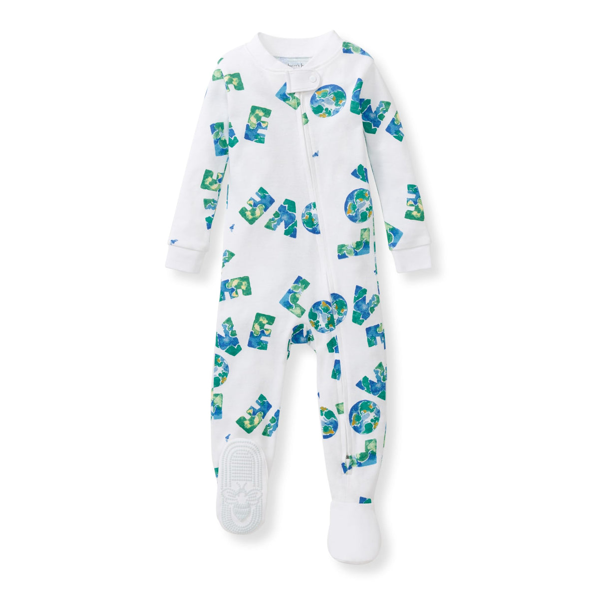 Burt's Bees Baby Boys Footless Pajamas, Sleep and Play Loose Fit, 100% Organic Cotton Soft One-piece PJs, Sizes NB to 6-9 Months