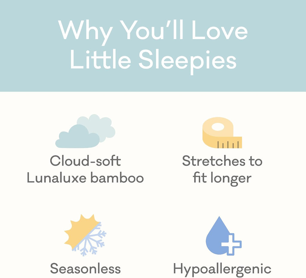 Little Sleepies Two-Piece Pajama Set, Viscose from Bamboo, Toddler Kids PJs