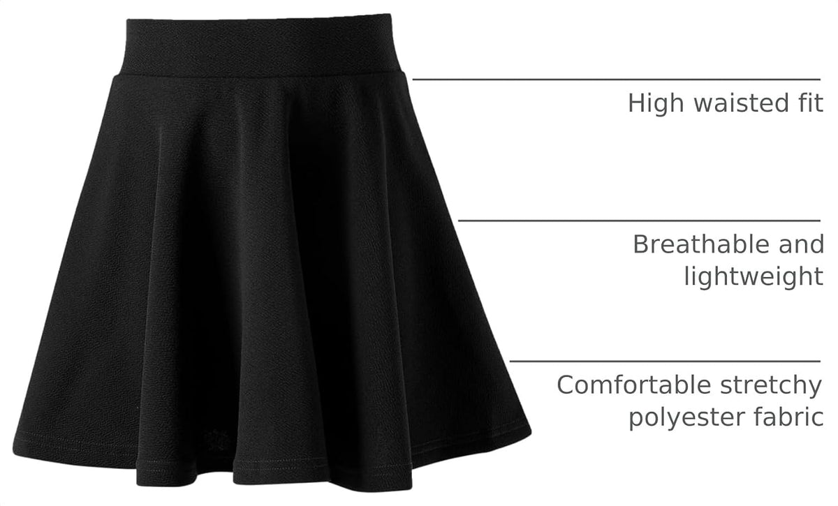 Skirt for Girls,Kids Uniform Pleated Skirts School Casual Girls Mini Flare Skater Skirts 5-14Y